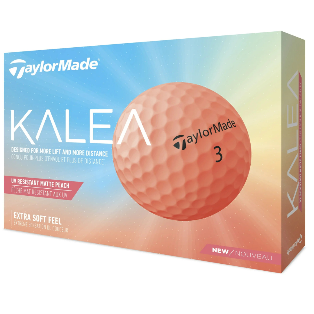 12-Pack Of Taylormade 2022 Kalea Golf Balls (Peach)