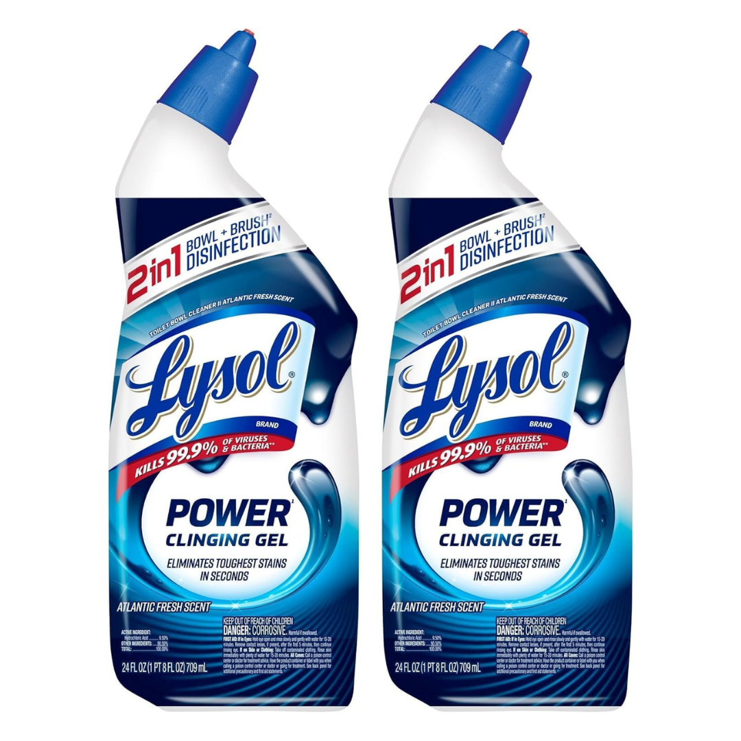 2-Pack 24-Oz Lysol Power Toilet Bowl Cleaner Clinging Gels