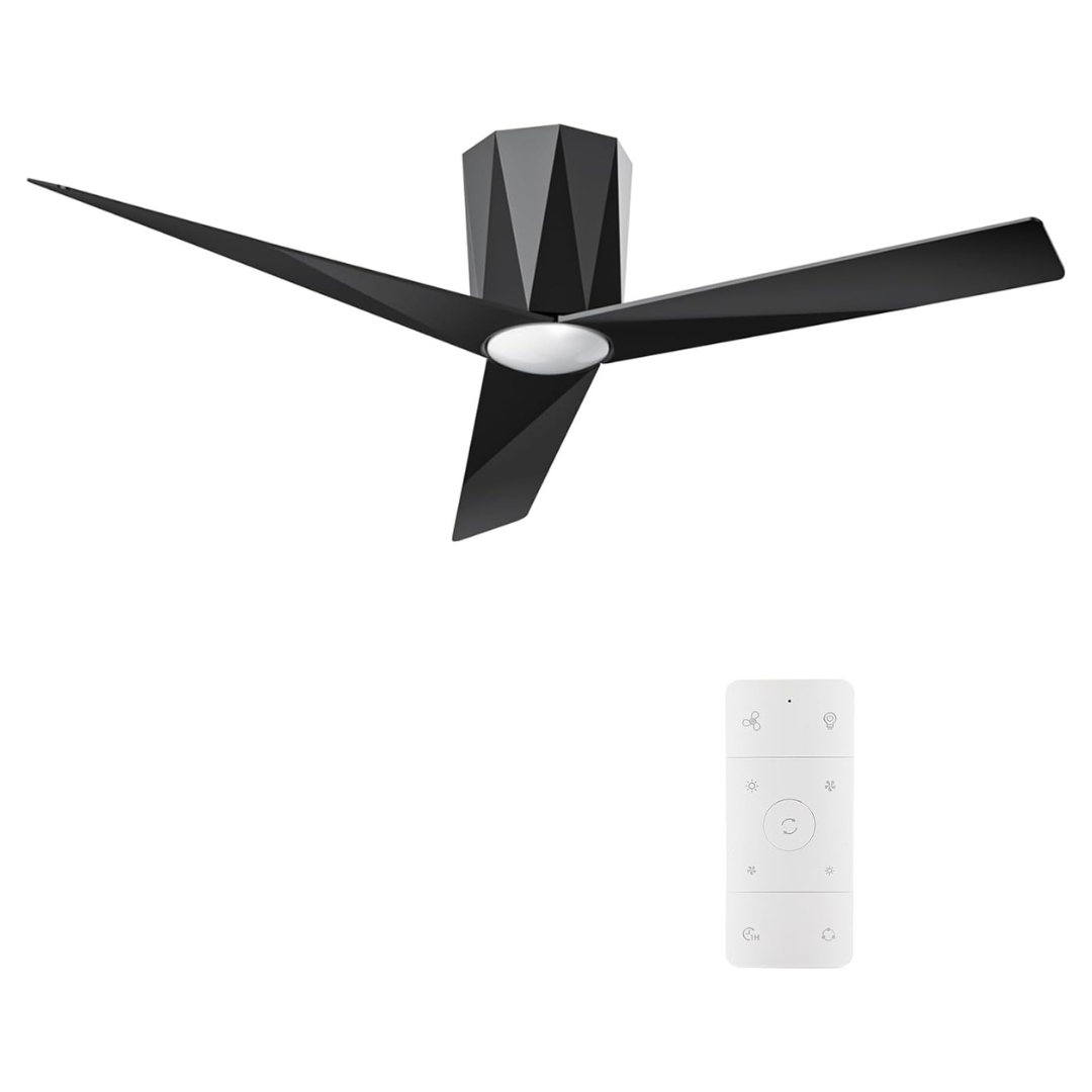 Roomratv 52" Modern Low Profile Mount Ceiling Fan