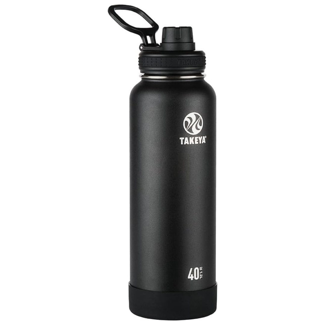 40-Oz Takeya Actives Stainless Steel Water Bottle with Spout Lid