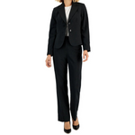 2-Piece Le Suit Petites Women's Polyester Pant Suit (Black)