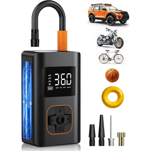 10000mAh Cordless Portable Air Compressor Tire Inflator