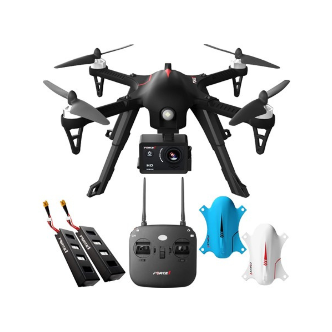 Force1 F100GP RC Drone With 1080p HD Camera & GoPro Compatibility