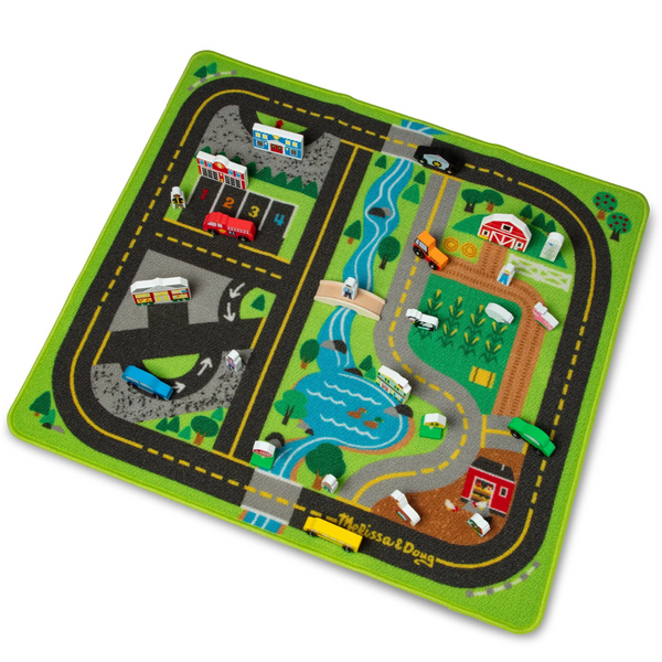 Melissa & Doug Create A Town Activity Rug Play Set