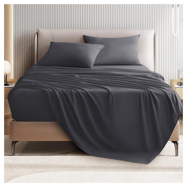 4-Piece Cotton-Premium Queen Size Bed Sheet Set