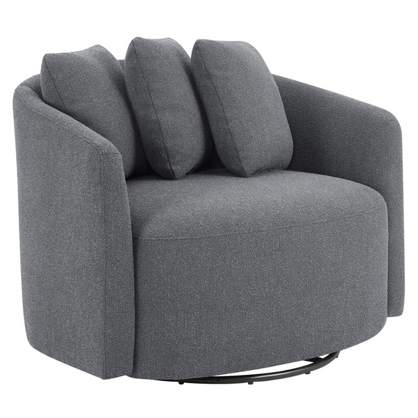 Beautiful Drew Chair By Drew Barrymore, Charcoal Boucle