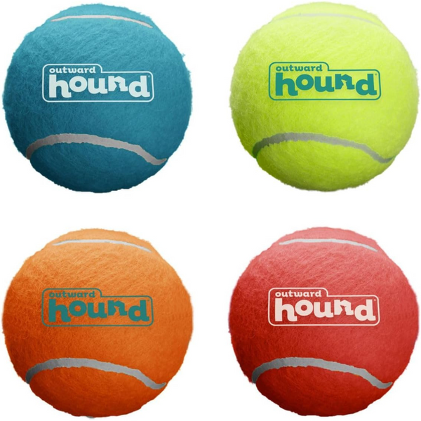 4-Pack Outward Hound Squeaker Ballz Fetch Dog Toy