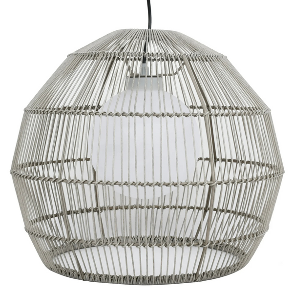 BHG 16" Outdoor Woven Pendant Lantern