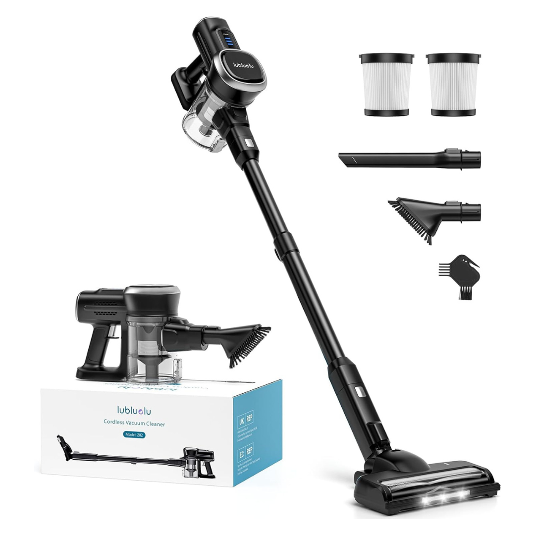 Lubluelu 202 25kPa 220W Brushless Motor Cordless Stick Vacuum Kit