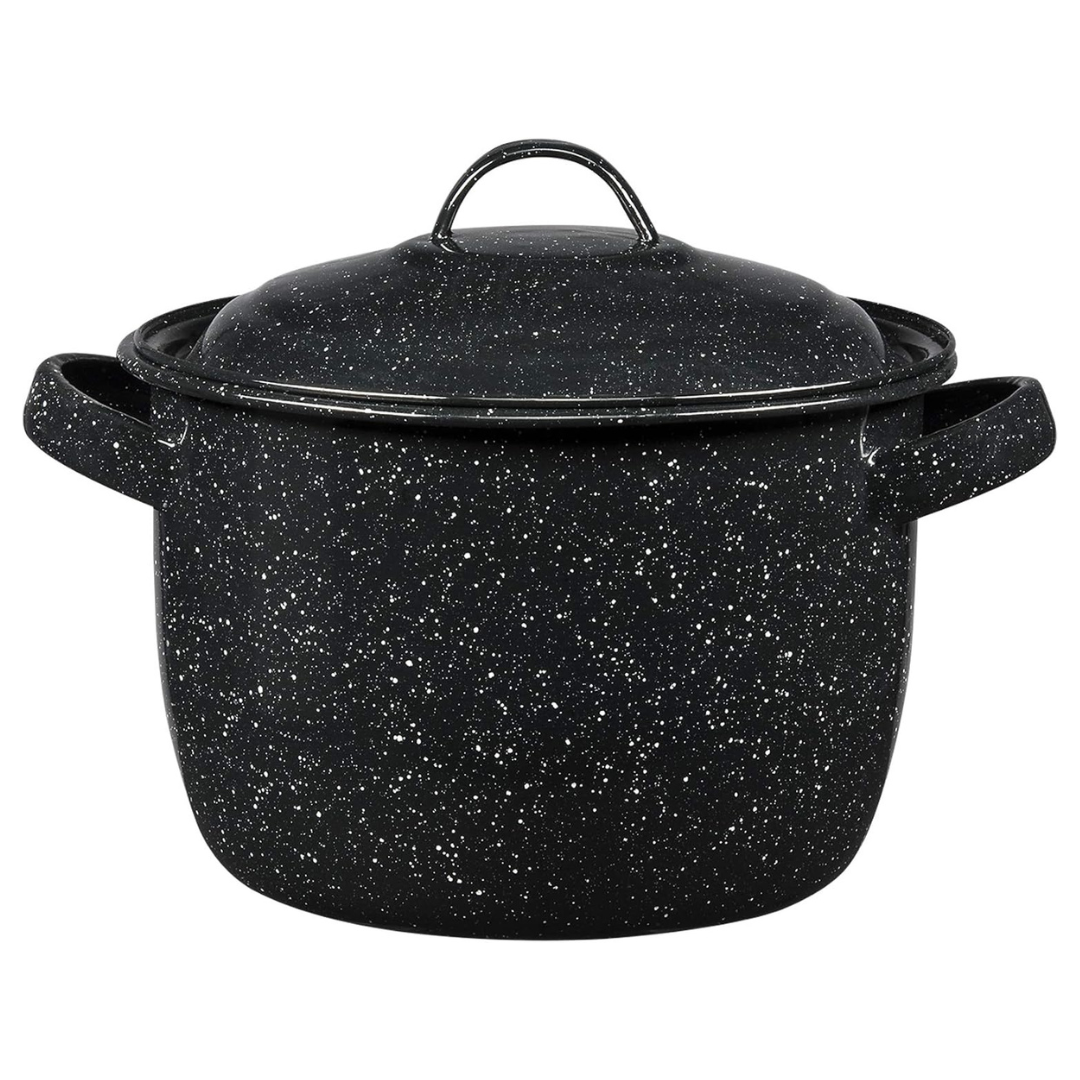 Granite Ware Enamel On Steel 4-Quart Bean/Stock Pot With Lid