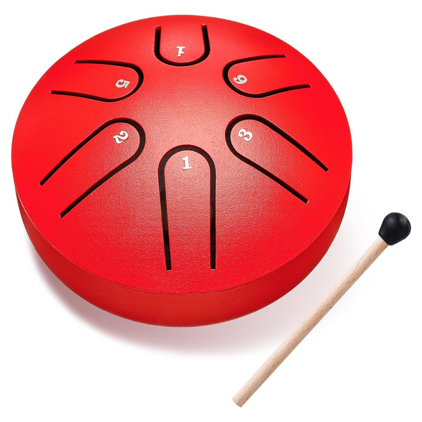 3" 6 Notes Mini Steel Hand Tongue Drums Musical Instruments (Various)