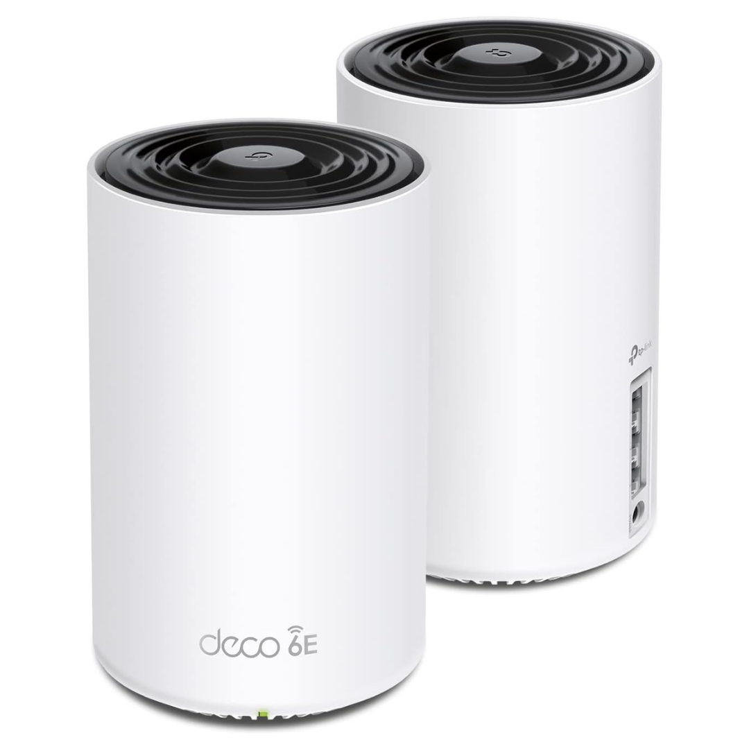 2-Pack TP-Link Deco AXE5400 Tri-Band WiFi 6E Mesh System