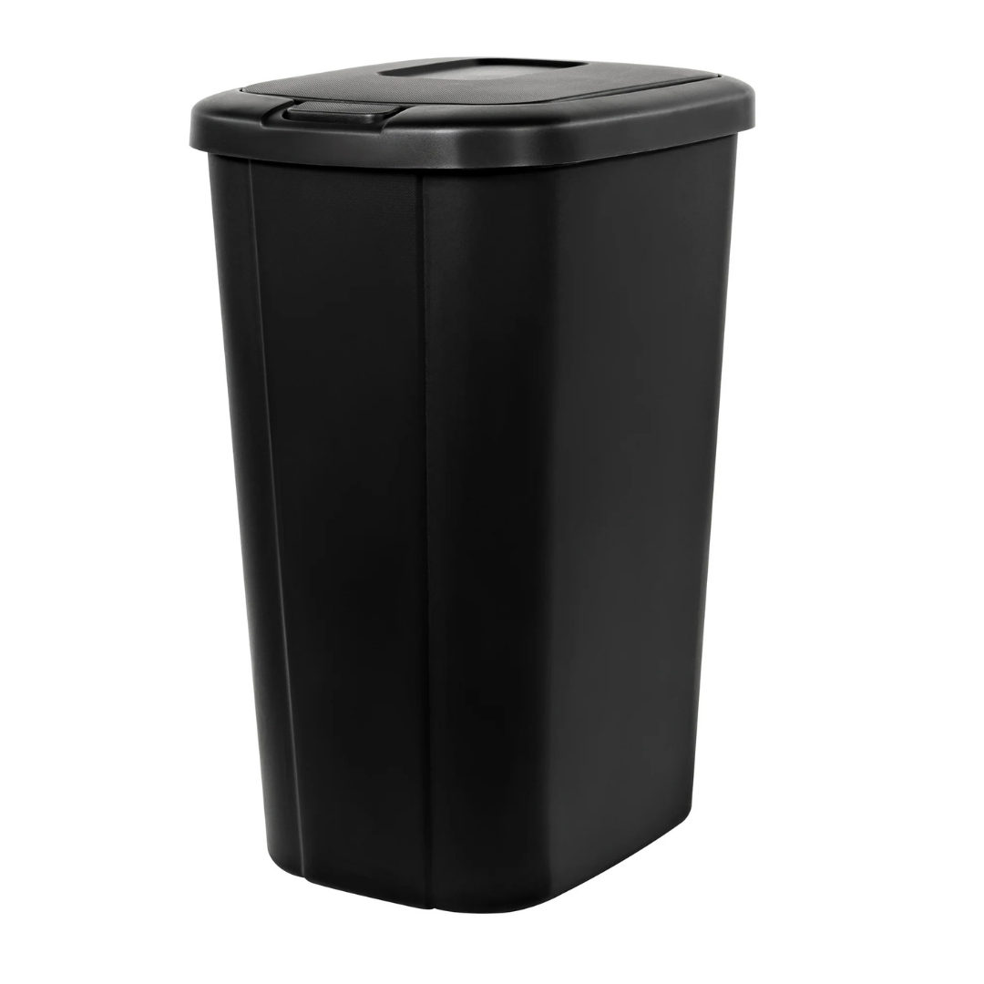 Hefty 13.3-Gallons Plastic Touch Lid Trash Can (2 Colors)