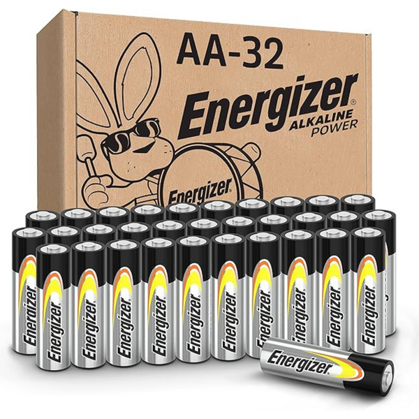 32-Count Energizer AA Alkaline Batteries