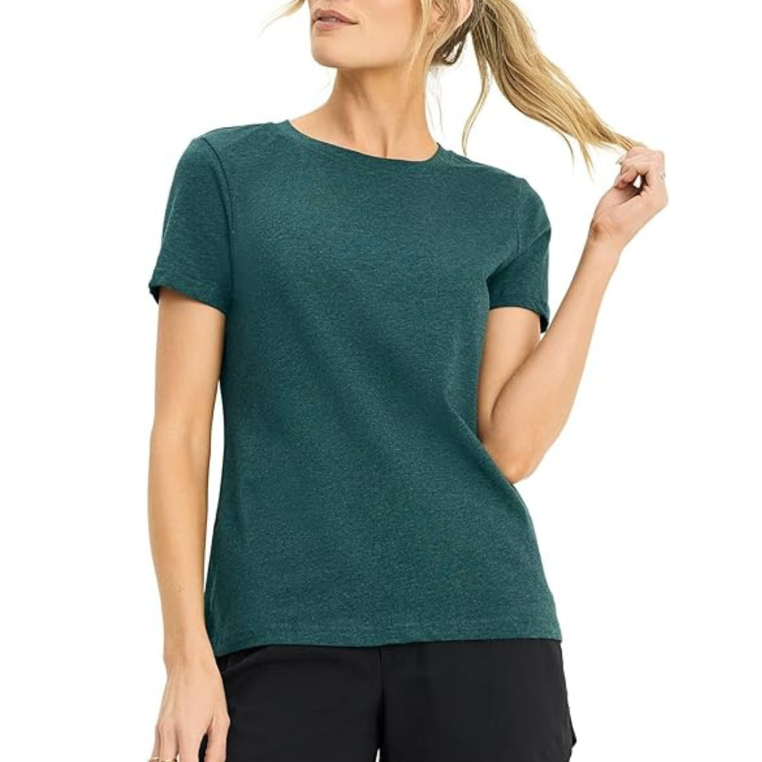 Jockey Women's Activewear Organic Cotton Stretch Short Sleeve Tee (Various)