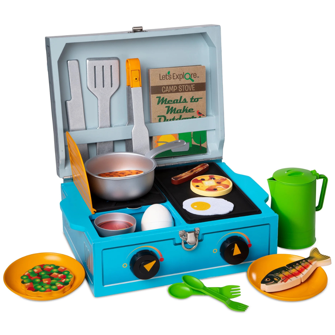 24-Pieces Melissa & Doug Let's Explore Camp Stove Play Set