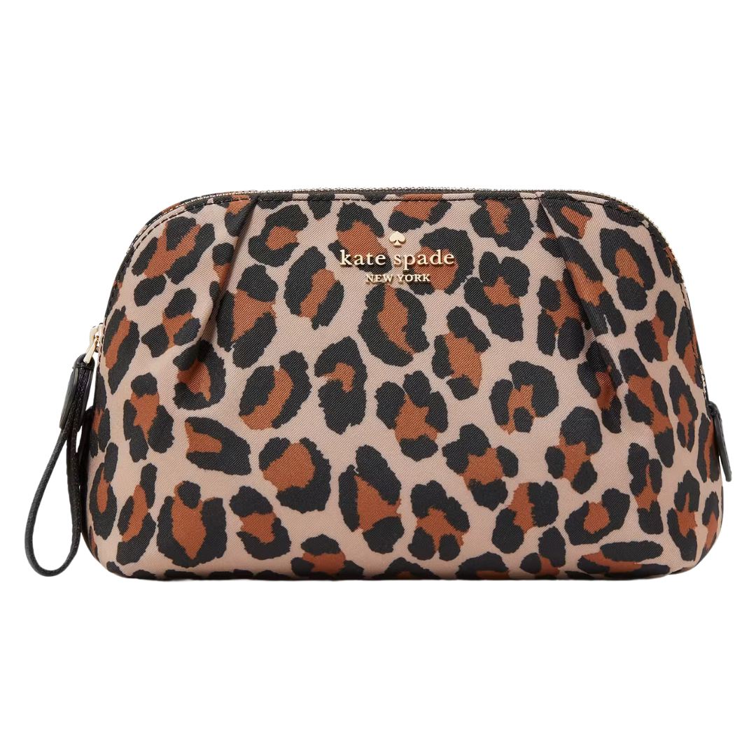 Kate Spade Chelsea Spotted Leopard Cosmetic Bag