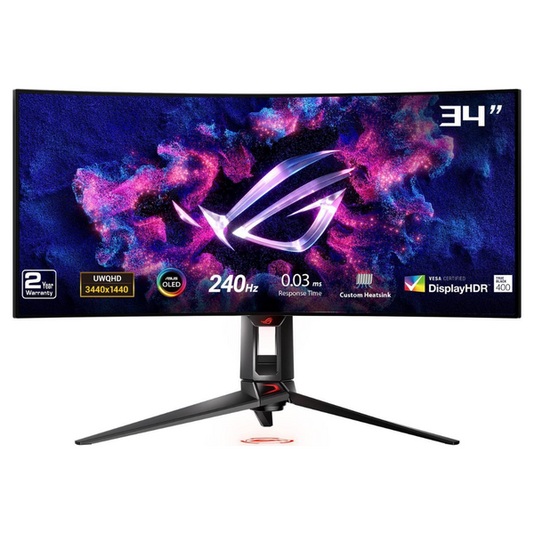 ASUS ROG Swift 34" Curved WQHD 240Hz OLED Freesync Gaming Monitor