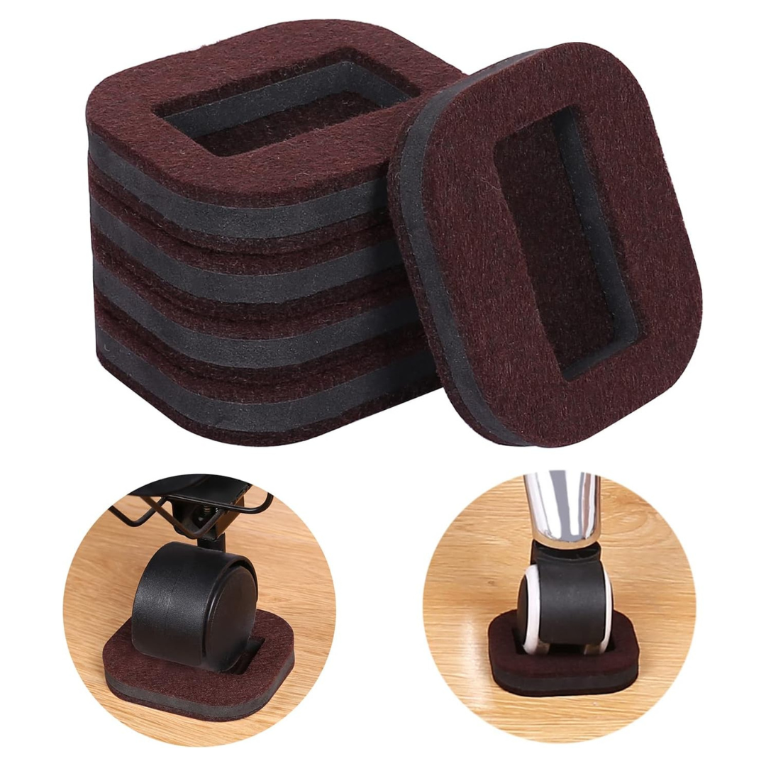 16-Piece Wheel Stoppers To Prevent Sliding Furniture Coasters Caster Cups