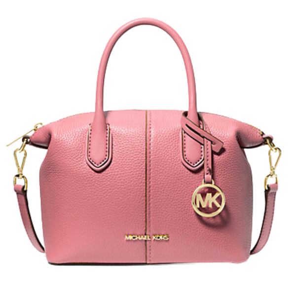 Michael Kors Hyde Small Pebbled Leather Satchel