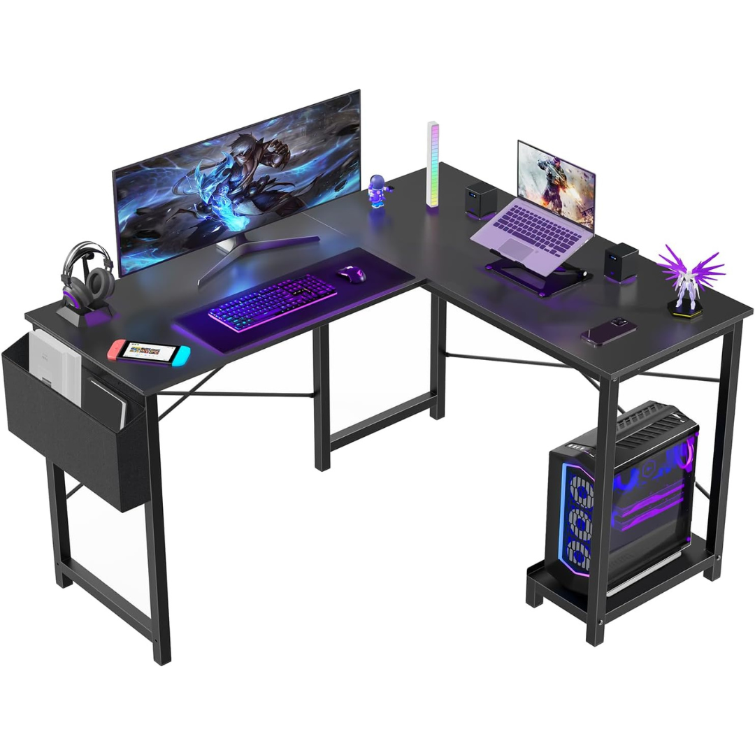 Sweetcrispy 50" L Shaped Computer Desk