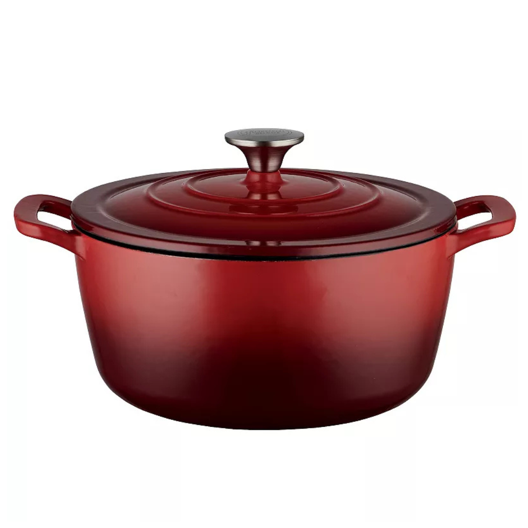 Food Network 5 Quart Enameled Cast-Iron Dutch Oven (Various Colors)