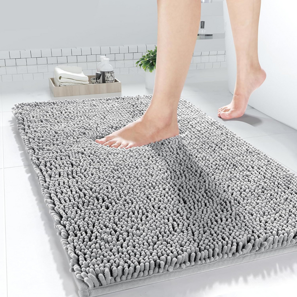 Yimobra 24" x 17" Chenille Extra Soft Shaggy Non-Slip Bathroom Rug