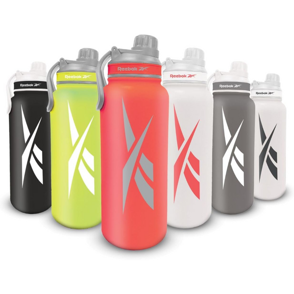 Reebok 40 oz Stainless Steel Water Bottle With Athletic Design