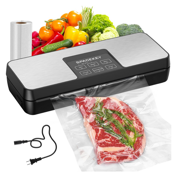 8-in-1 Food Vacuum Sealer Machine With Bag Roll Storage Space