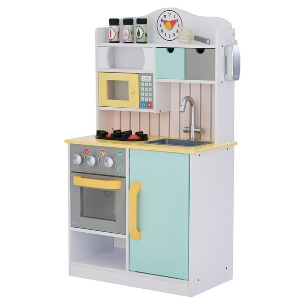 Kids Little Chef Classic Interactive Wooden Play Kitchen W/ Accessories