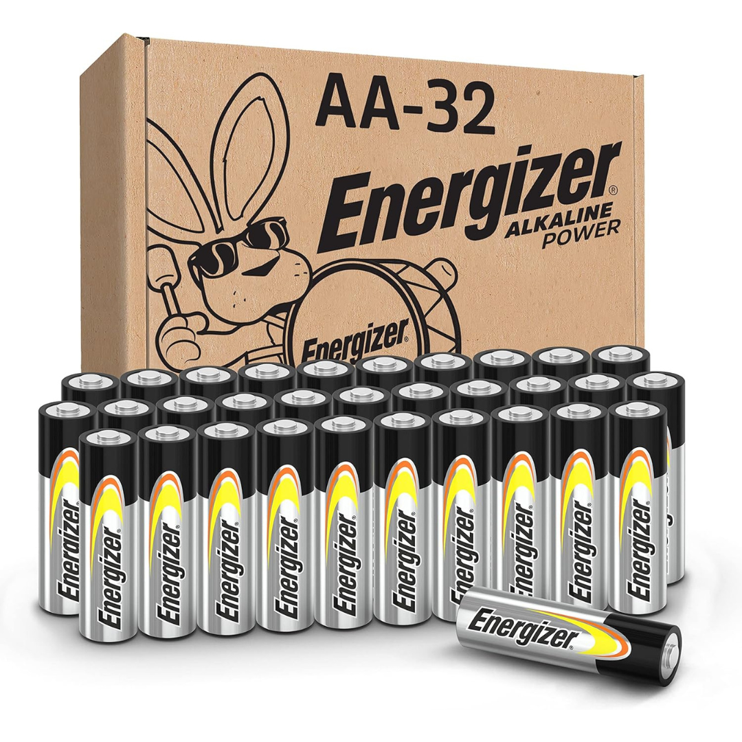 32-Count Energizer AA Alkaline Batteries