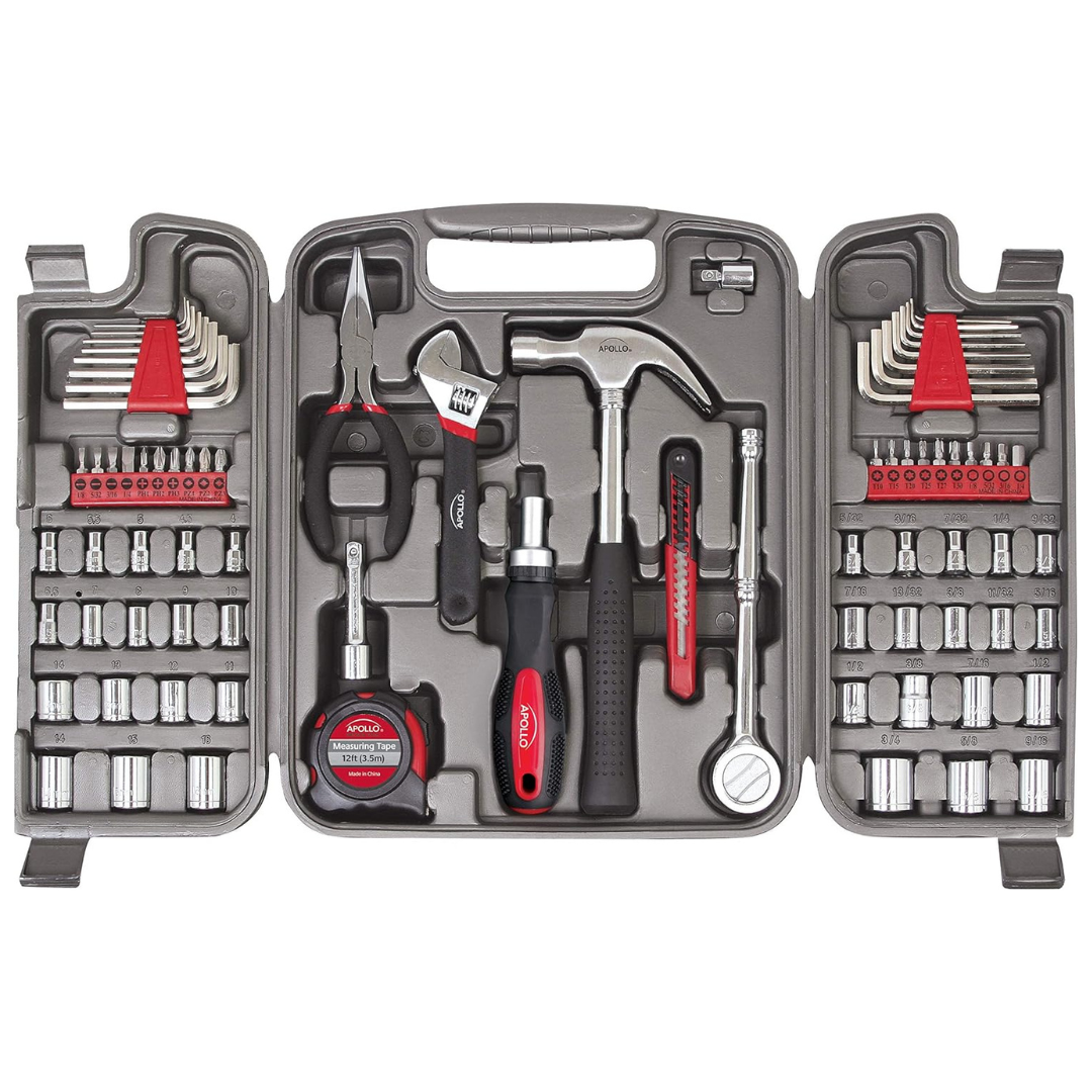 79-Piece Apollo Tools Multi-Purpose SAE And Metric Tool Set