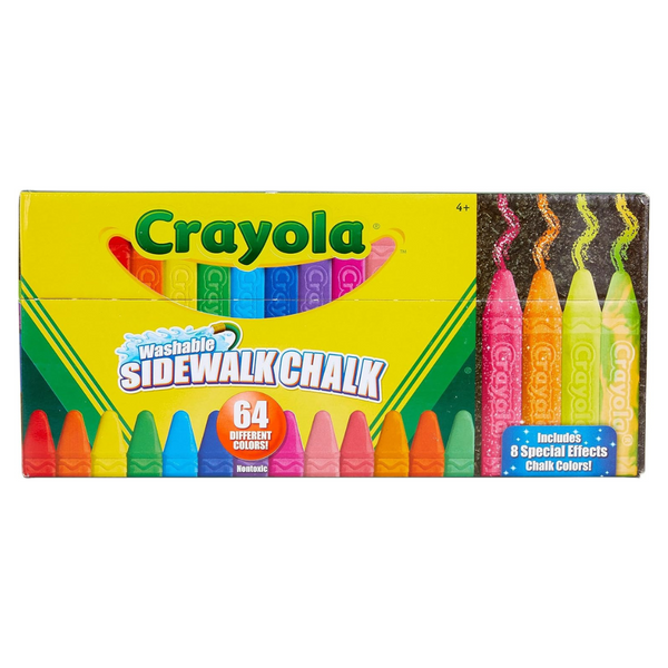 64-Count Crayola Sidewalk Washable Chalk (Multicolor)