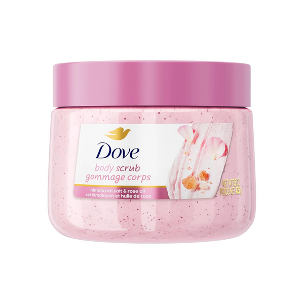 15oz Dove Himalayan Salt & Rose Oil Body Scrub