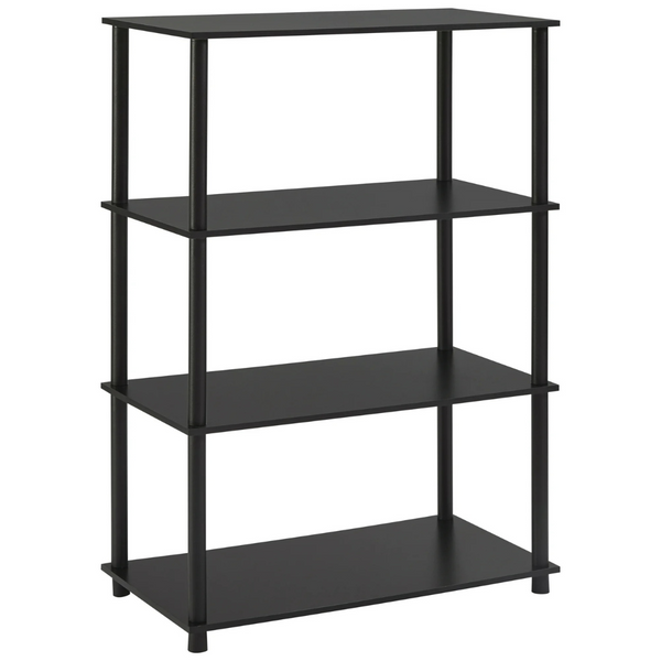 Mainstays No Tools 4-Shelf Storage Bookcase