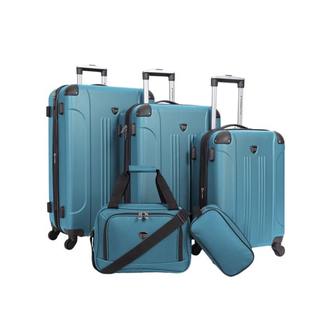 5-Piece Travelers Club Chicago Plus Expandable Hardside Luggage Set (2-Colors)