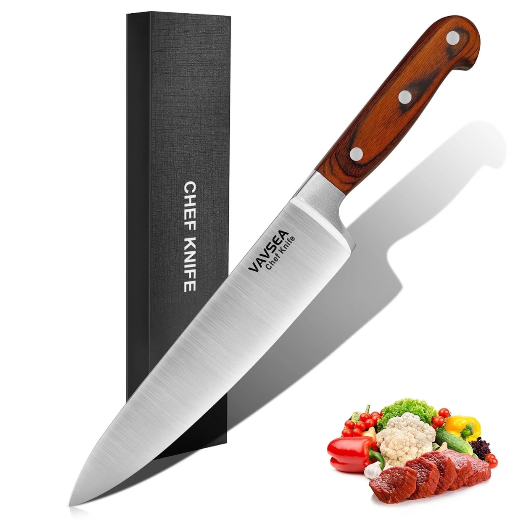 Vabses 8" Professional Chef's Knife With Gift Box