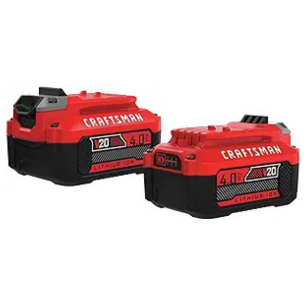 2-Pack Craftsman 4.0-Amp Hour V20 Lithium Ion Battery