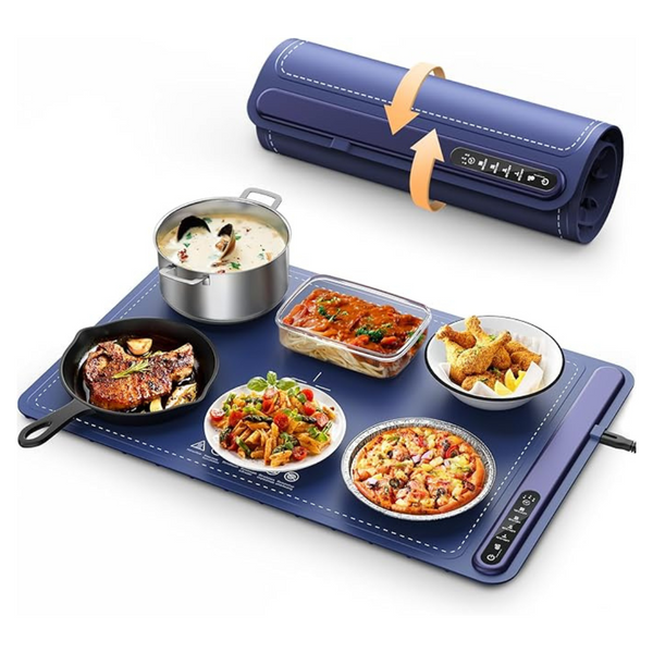 Fast Heating Silicone Electric Warming Tray With 4 Level Temperature