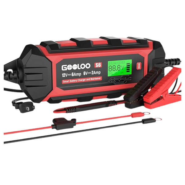 Gooloo S6 6/12V 6-Amp Smart Battery Charger And Maintainer