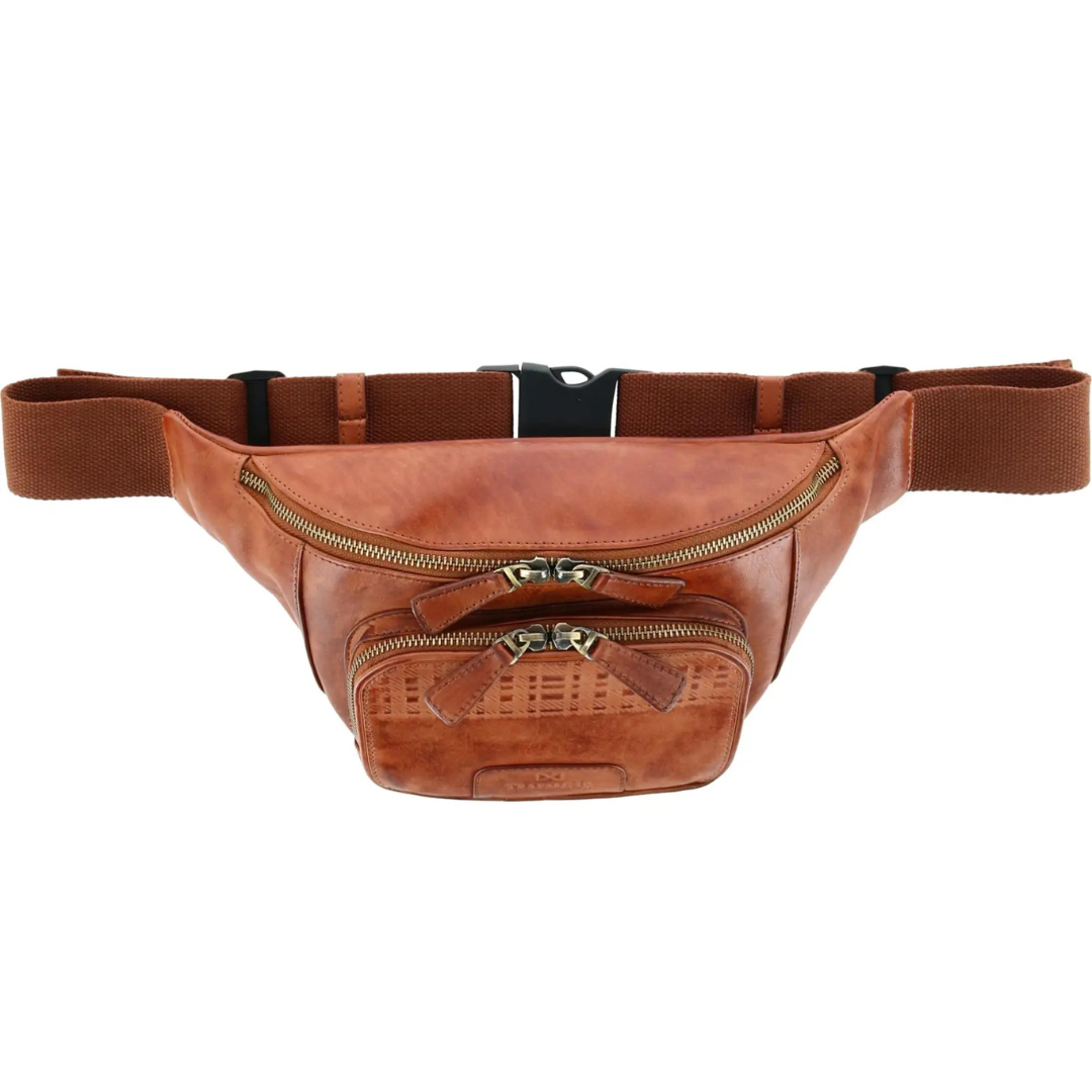 Trafalgar Caelen Leather Adjustable Waist Pack Sling Bag