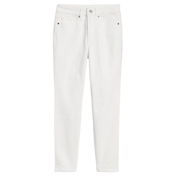 Old Navy Women's High-Waisted OG Straight Ankle Jeans (Calla Lily White)