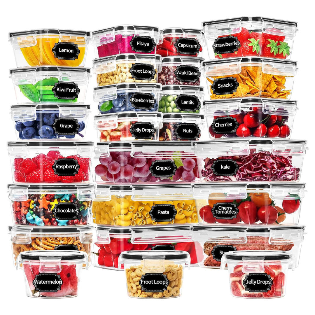 52-Piece Skroam Airtight Food Storage Containers With Lids