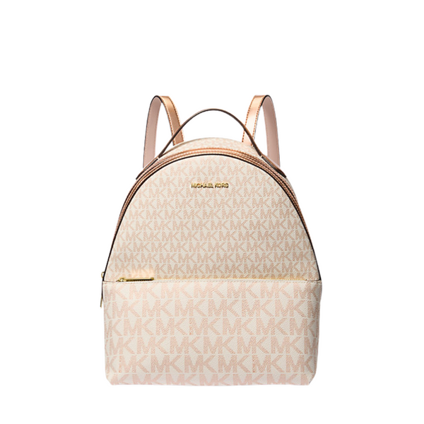 Michael Kors Sheila Medium Two-Tone Signature Logo Backpack