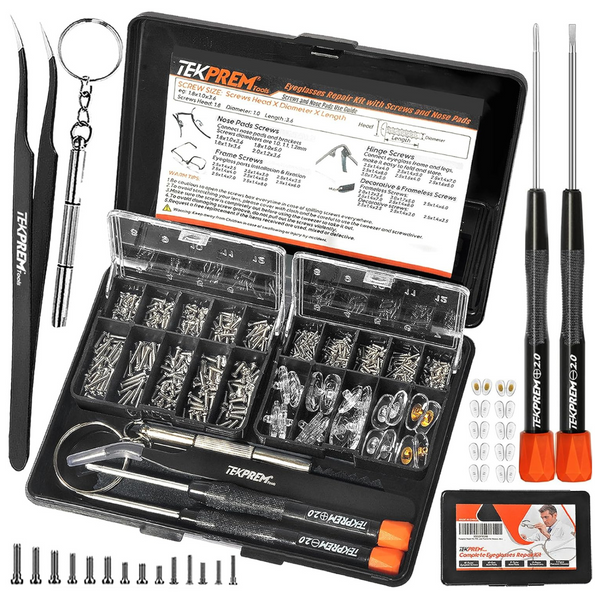 Magnetic Eyeglass Repair Tool Kit With Eyeglass Screws