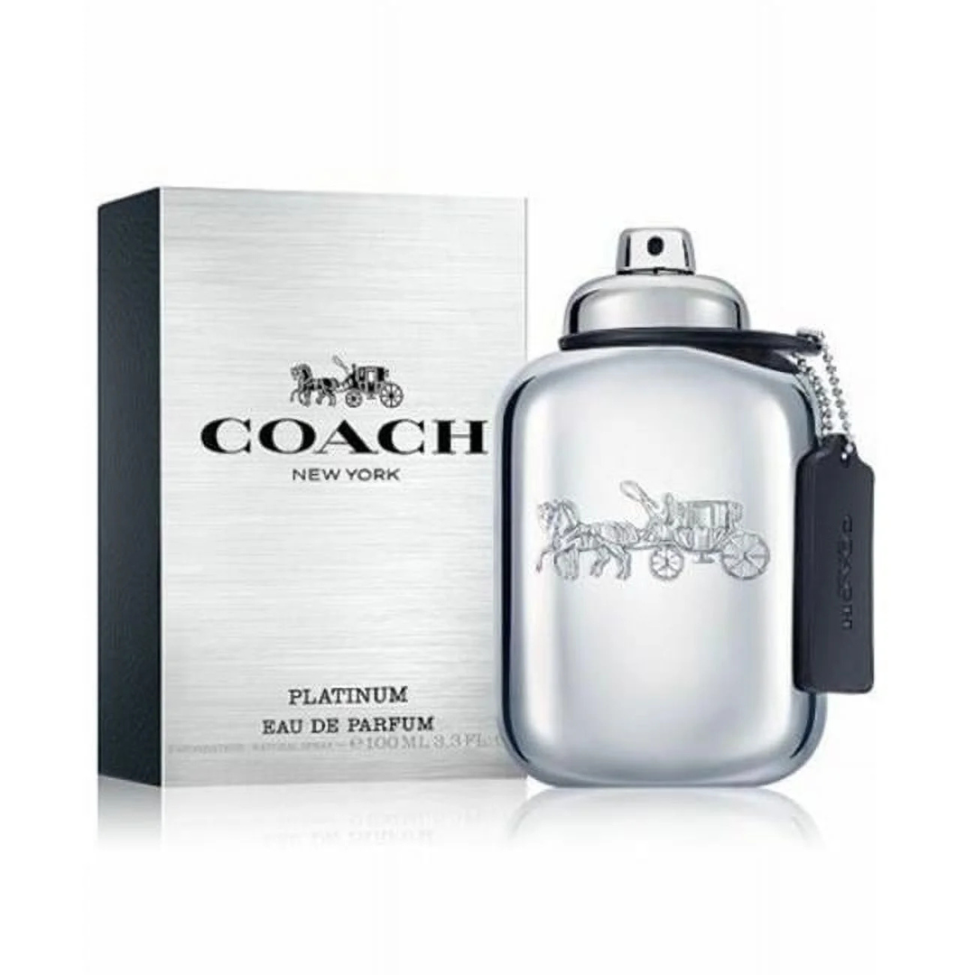 3.3oz Coach New York Platinum Men's EDP Cologne Spray