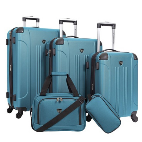 5-Piece Travelers Club Chicago Plus Expandable Hardside Luggage Set (2-Colors)