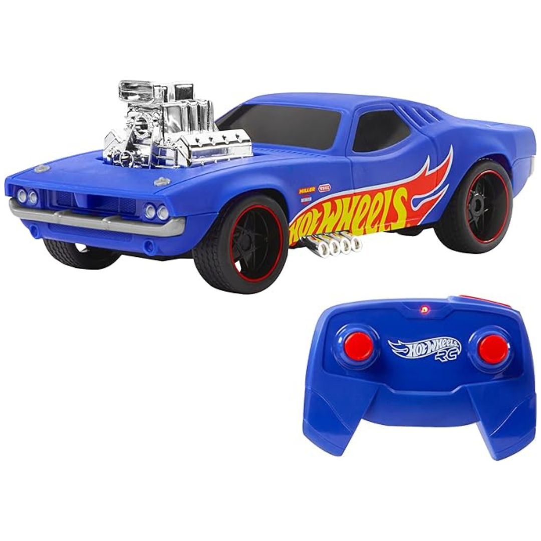 Hot Wheels 1:16 Scale RC Rodger Dodger Remote-Control Vehicle