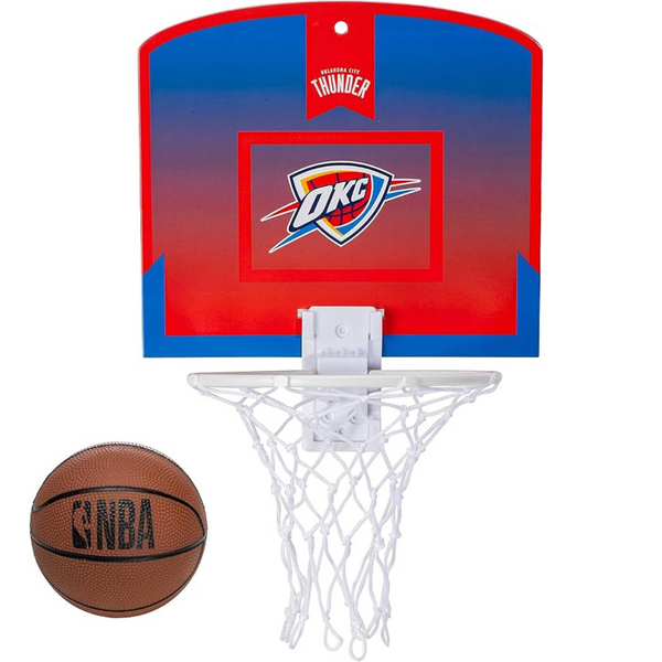 NBA Oklahoma City Thunder Mini Over The Door Hoop with Basketball