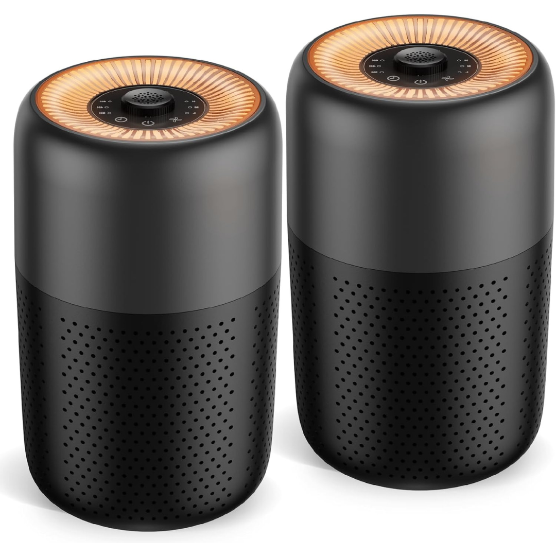 2-Pack H13 HEPA Filter Air Purifiers